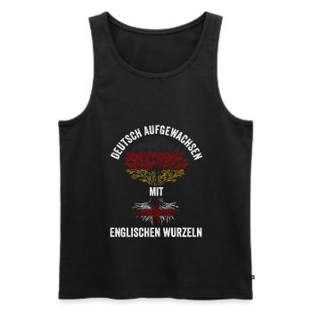 Deutschland Engländer Englisches England - Männer Premium Bio Tank Top - Schwarz - Vorne - Michal (187cm)