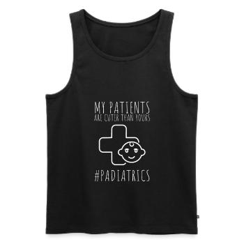 Pediatric Pediatrician Pediatrics Nurse Toddle - Men's Premium Organic Tank Top - black - Front - AI Model Male 178 light (178cm)