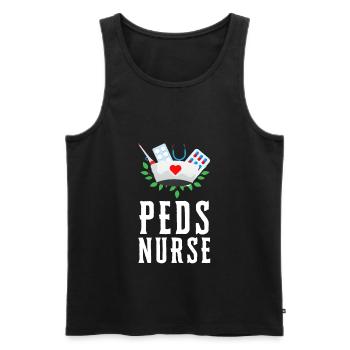 Pediatric Pediatrician Pediatrics Nurse Toddle - Men's Premium Organic Tank Top - black - Front - AI Model Male 178 light (178cm)