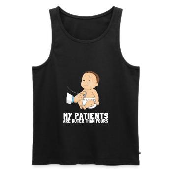 Pediatric Pediatrician Pediatrics Nurse Toddle - Men's Premium Organic Tank Top - black - Front - AI Model Male 178 light (178cm)
