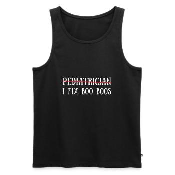 Pediatric Pediatrician Pediatrics Nurse Toddle - Men's Premium Organic Tank Top - black - Front - AI Model Male 178 light (178cm)
