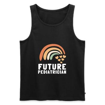 Pediatric Pediatrician Pediatrics Nurse Toddle - Men's Premium Organic Tank Top - black - Front - AI Model Male 178 light (178cm)