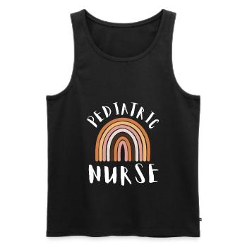 Pediatric Pediatrician Pediatrics Nurse Toddle - Men's Premium Organic Tank Top - black - Front - AI Model Male 178 light (178cm)