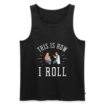 Pediatric Pediatrician Pediatrics Nurse Toddle - Men's Premium Organic Tank Top - black - Front - AI Model Male 178 light (178cm)
