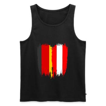 Allemagne Drapeau Autriche - Débardeur bio Premium Homme - noir - Devant - Michal (187cm)