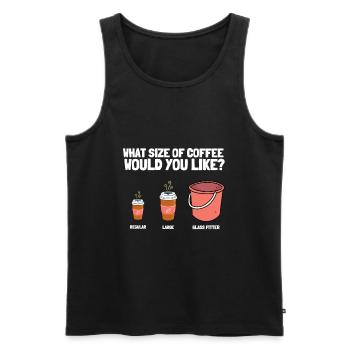 Glazier Glass Fitter And Glass Setter Window - Men's Premium Organic Tank Top - black - Front - AI Model Male 178 light (178cm)