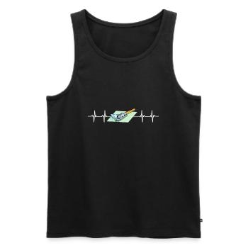 Glazier Glass Fitter And Glass Setter Window - Männer Premium Bio Tank Top - Schwarz - Vorne - AI Model Male 178 light (178cm)