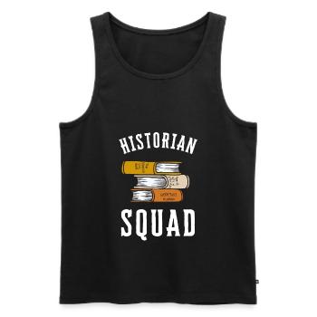 Research Historian Museum Curator And Archivist - Men's Premium Organic Tank Top - black - Front - AI Model Male 178 light (178cm)