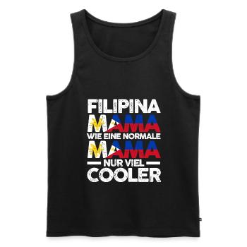 Filipina Philippinenische Mama Philippinen Mutter - Männer Premium Bio Tank Top - Schwarz - Vorne - Michal (187cm)