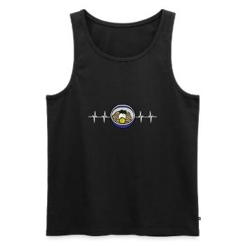Udon Nouilles Japonaises Ramen Boîte de Nouilles Asiatiques - Débardeur bio Premium Homme - noir - Devant - AI Model Male 178 light (178cm)