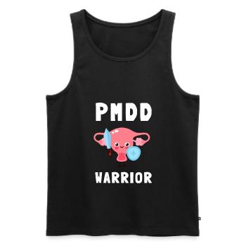 PMDD Awareness Premenstrual Syndrome Menstrual - Männer Premium Bio Tank Top - Schwarz - Vorne - Michal (187cm)