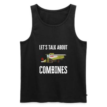 Farming Combine Harvester Driver Agriculture - Männer Premium Bio Tank Top - Schwarz - Vorne - AI Model Male 178 light (178cm)