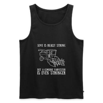 Farming Combine Harvester Driver Agriculture - Männer Premium Bio Tank Top - Schwarz - Vorne - AI Model Male 178 light (178cm)