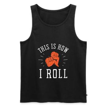 Chicken Wings Fried Chicken And Chicken Nuggets - Männer Premium Bio Tank Top - Schwarz - Vorne - Michal (187cm)