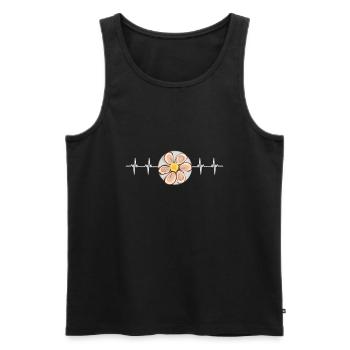 Oyster Shuck Shucking Seafood And Clam Digger - Men's Premium Organic Tank Top - black - Front - Michal (187cm)