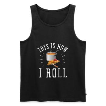 Canned Soup Liquid Food Cook Restaurant Food Lover - Männer Premium Bio Tank Top - Schwarz - Vorne - AI Model Male 178 light (178cm)