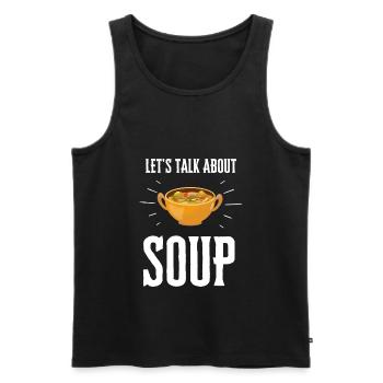 Canned Soup Liquid Food Cook Restaurant Food Lover - Männer Premium Bio Tank Top - Schwarz - Vorne - AI Model Male 178 light (178cm)
