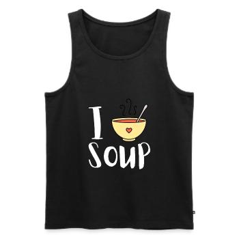 Canned Soup Liquid Food Cook Restaurant Food Lover - Männer Premium Bio Tank Top - Schwarz - Vorne - AI Model Male 178 light (178cm)