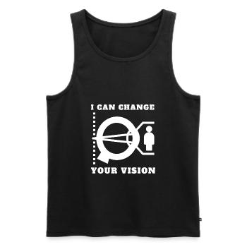 Ophthalmologist Optometrist Optometry And Optician - Men's Premium Organic Tank Top - black - Front - Michal (187cm)