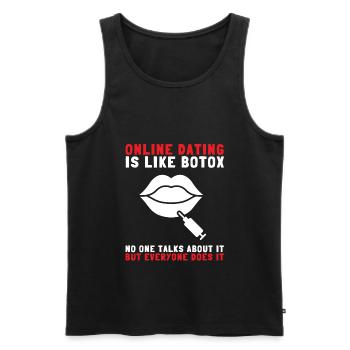Botox Plastic Surgery And Aesthetic Nurse Injector - Men's Premium Organic Tank Top - black - Front - AI Model Male 178 light (178cm)