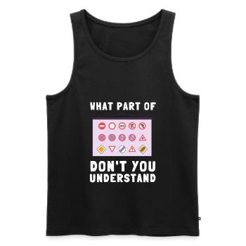 Driving Instructor Driver Car Parking Exam Driving - Männer Premium Bio Tank Top - Schwarz - Vorne - Michal (187cm)