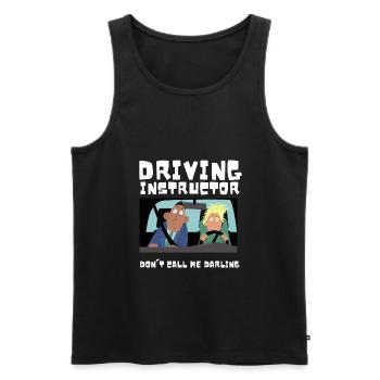 Driving Instructor Driver Car Parking Exam Driving - Männer Premium Bio Tank Top - Schwarz - Vorne - Michal (187cm)