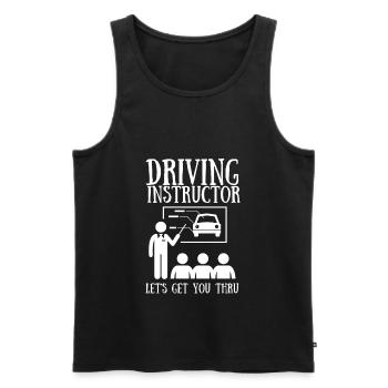 Driving Instructor Driver Car Parking Exam Driving - Männer Premium Bio Tank Top - Schwarz - Vorne - Michal (187cm)