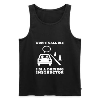 Driving Instructor Driver Car Parking Exam Driving - Männer Premium Bio Tank Top - Schwarz - Vorne - Michal (187cm)