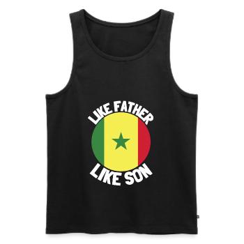 Like Father Like Son Heritage Origin Father's Day - Männer Premium Bio Tank Top - Schwarz - Vorne - Michal (187cm)