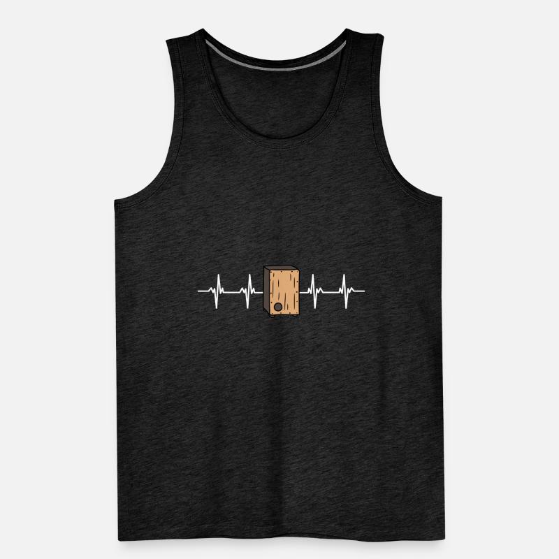 Cajon Box Drum Instrument Peruvian Cajon Men's Premium Organic Tank Top