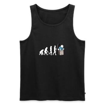 Cajon Box Drum Instrument Peruvian Cajon - Männer Premium Bio Tank Top - Schwarz - Vorne - Michal (187cm)