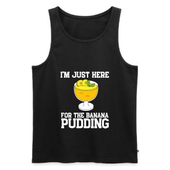 Banana Pudding Banana Bread Fruit Dessert Cooking - Männer Premium Bio Tank Top - Schwarz - Vorne - AI Model Male 178 light (178cm)
