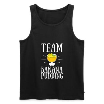 Banana Pudding Banana Bread Fruit Dessert Cooking - Männer Premium Bio Tank Top - Schwarz - Vorne - AI Model Male 178 light (178cm)