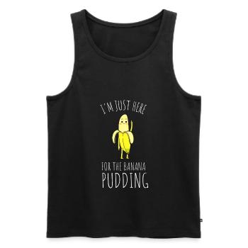 Banana Pudding Banana Bread Fruit Dessert Cooking - Männer Premium Bio Tank Top - Schwarz - Vorne - AI Model Male 178 light (178cm)