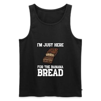 Banana Pudding Banana Bread Fruit Dessert Cooking - Männer Premium Bio Tank Top - Schwarz - Vorne - AI Model Male 178 light (178cm)