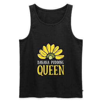 Banana Pudding Banana Bread Fruit Dessert Cooking - Männer Premium Bio Tank Top - Schwarz - Vorne - AI Model Male 178 light (178cm)