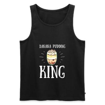 Banana Pudding Banana Bread Fruit Dessert Cooking - Männer Premium Bio Tank Top - Schwarz - Vorne - AI Model Male 178 light (178cm)