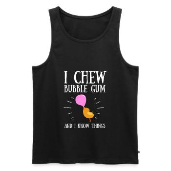 Bubble Gum Gumball Sweet Candy Machine Bubblegum - Débardeur bio Premium Homme - noir - Devant - AI Model Male 178 light (178cm)