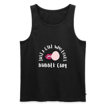 Bubble Gum Gumball Sweet Candy Machine Bubblegum - Débardeur bio Premium Homme - noir - Devant - AI Model Male 178 light (178cm)