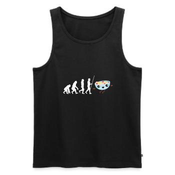 Porridge Cereal Grits Kasha Upma Rice And Oats - Men's Premium Organic Tank Top - black - Front - Michal (187cm)