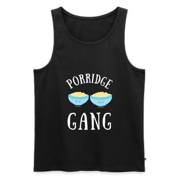 Porridge Cereal Grits Kasha Upma Rice And Oats - Men's Premium Organic Tank Top - black - Front - Michal (187cm)