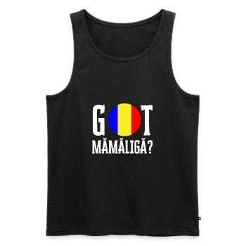 Mamaliga Romanian Moldovan Porridge Polenta - Männer Premium Bio Tank Top - Schwarz - Vorne - Michal (187cm)