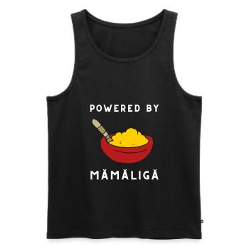 Mamaliga Bouillie moldave roumaine Polenta - Débardeur bio Premium Homme - noir - Devant - Michal (187cm)