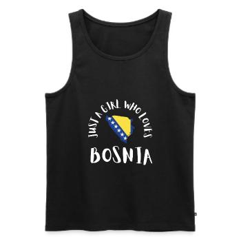 Bosnie Burek Bosnie-Herzégovine patriotique - Débardeur bio Premium Homme - noir - Devant - Michal (187cm)