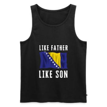 Bosnie Burek Bosnie-Herzégovine patriotique - Débardeur bio Premium Homme - noir - Devant - Michal (187cm)