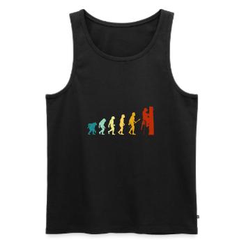 Tree Keeper Arborist Motor saw Forest Gift - Men's Premium Organic Tank Top - black - Front - Michal (187cm)