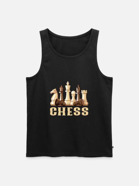 échecs - Débardeur bio Premium Homme - noir