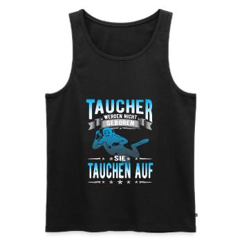 Diving,Tauchen,Geschenk - Männer Premium Bio Tank Top - Schwarz - Vorne - Michal (187cm)
