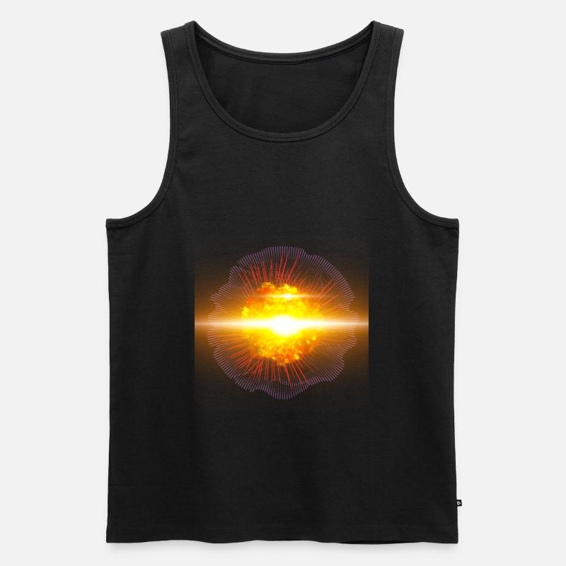 Supernova - Sonnenexplosion - Männer Premium Bio Tank Top - Schwarz