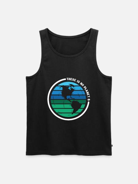 there is no planet b - Men's Premium Organic Tank Top - black